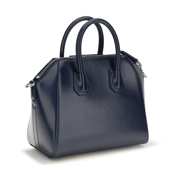 Blue Calf Leather Bos Taurus Handbag