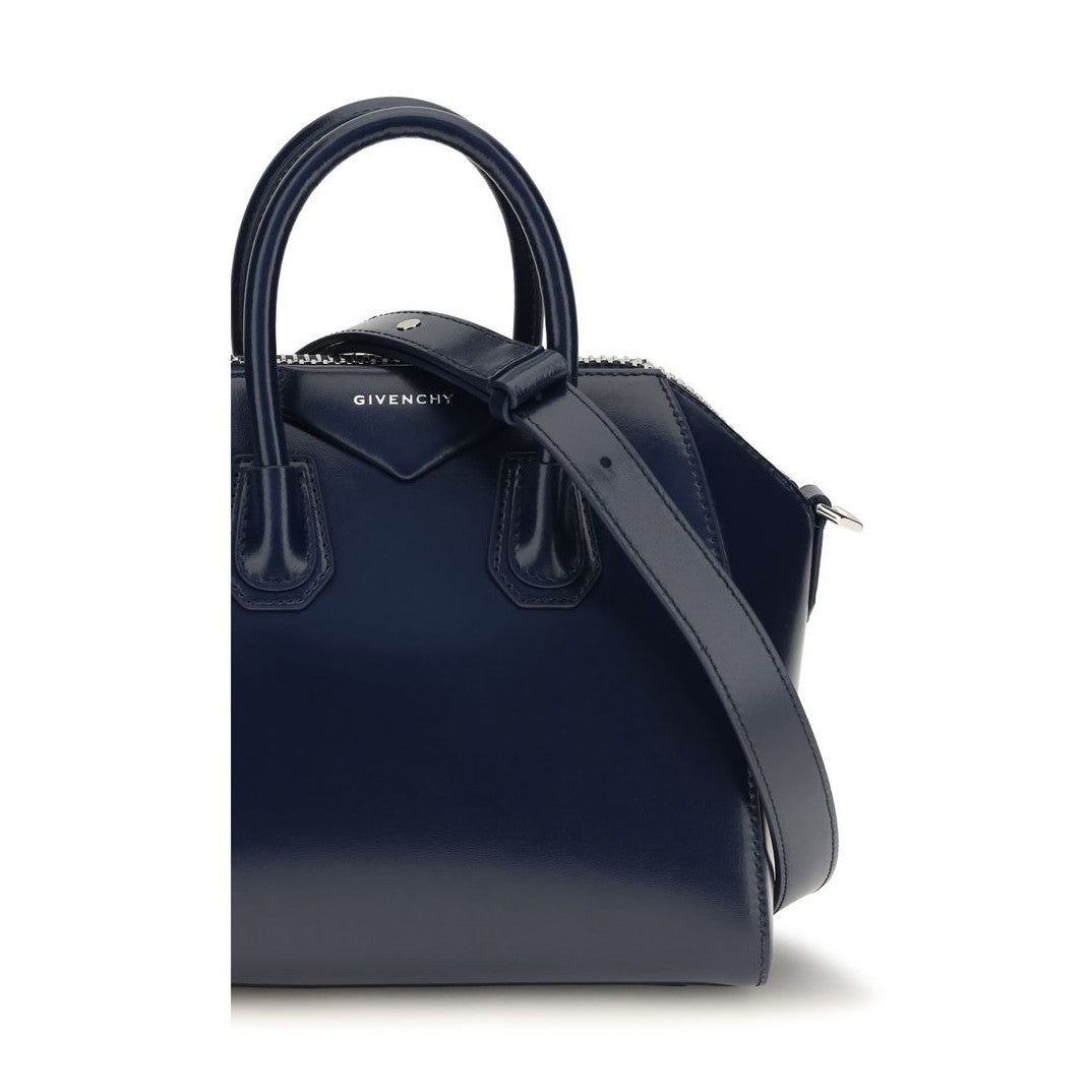 Blue Calf Leather Bos Taurus Handbag