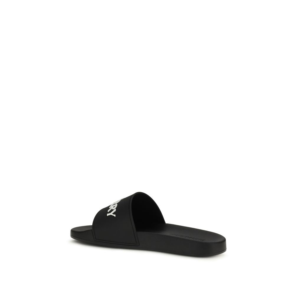 Black Rubber Sandals