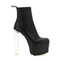 Black Calfskin Ankle Boots