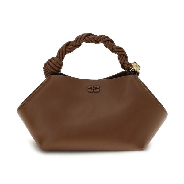 Brown Recycled Leather Shoulder Bag