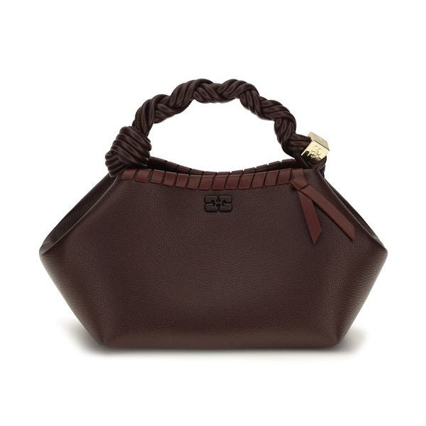 Brown Recycled Leather Shoulder Bag