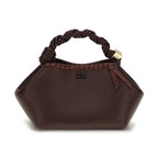Brown Recycled Leather Shoulder Bag