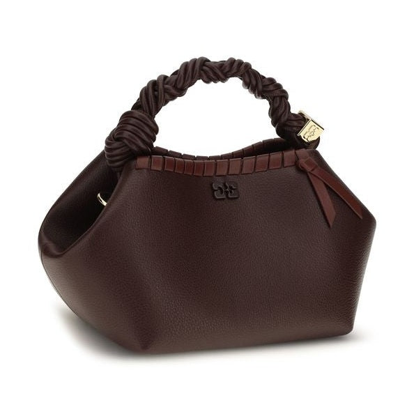 Brown Recycled Leather Shoulder Bag