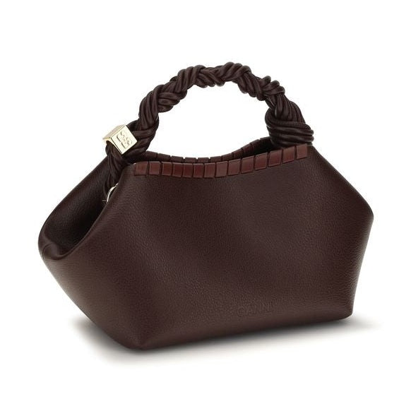 Brown Recycled Leather Shoulder Bag