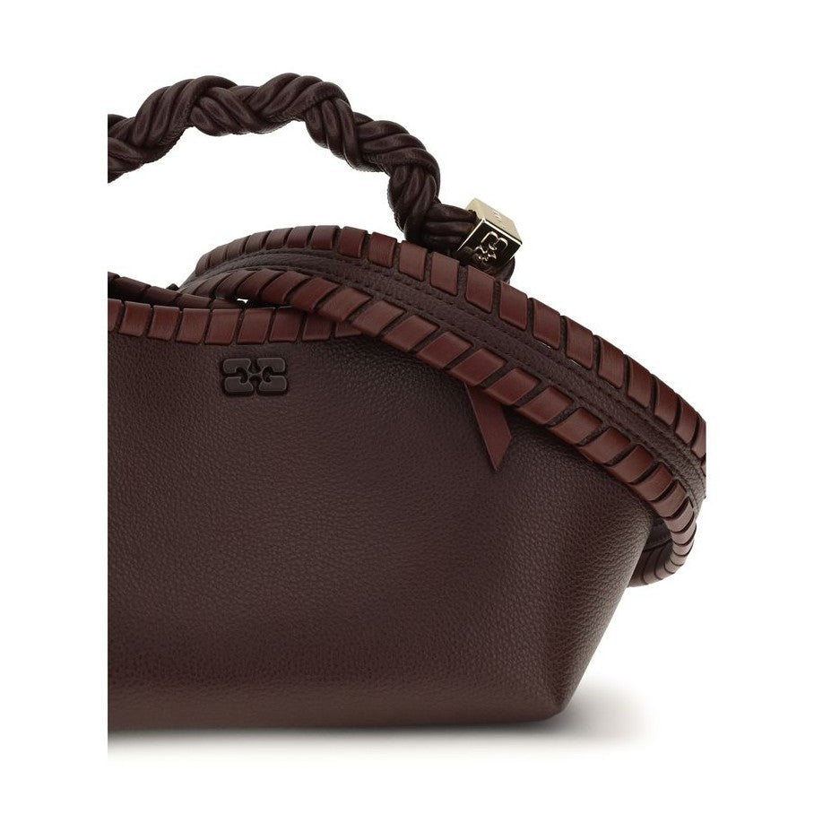 Brown Recycled Leather Shoulder Bag