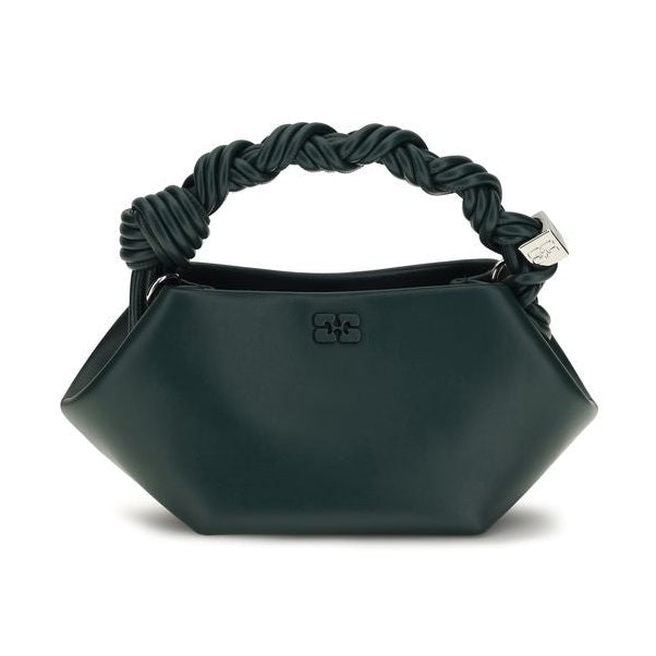 Bicolor Recycled Leather Shoulder Bag