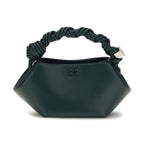 Bicolor Recycled Leather Shoulder Bag