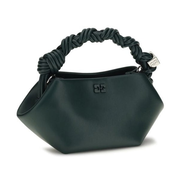 Bicolor Recycled Leather Shoulder Bag