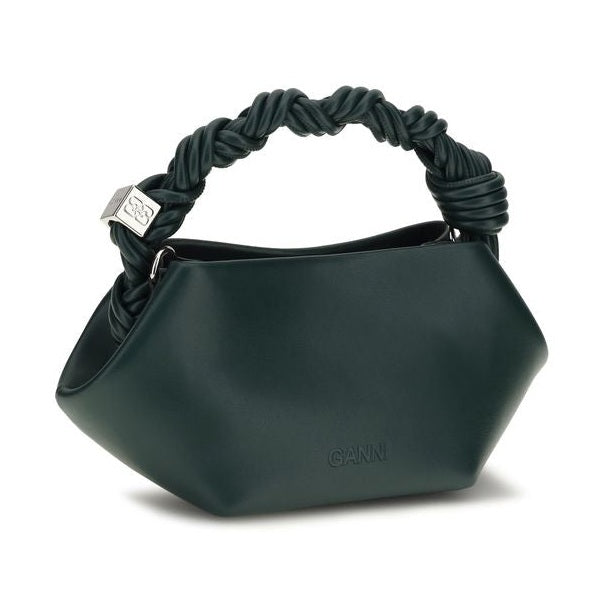 Bicolor Recycled Leather Shoulder Bag