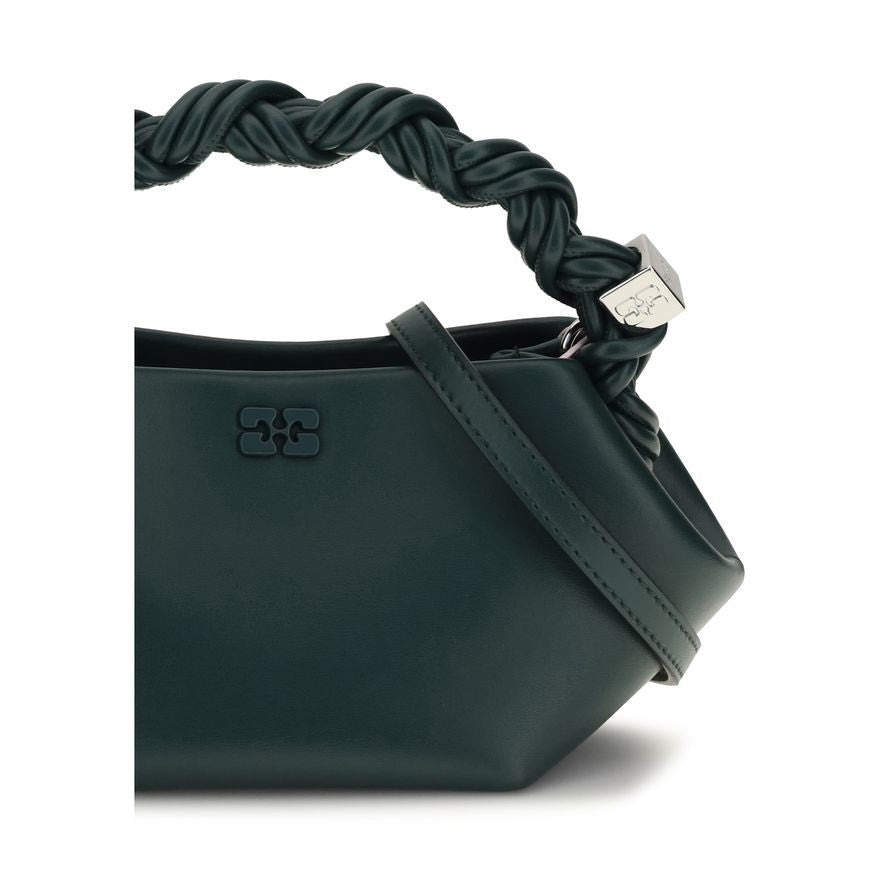 Bicolor Recycled Leather Shoulder Bag