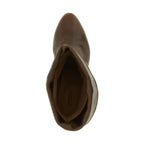 Brown Cowhide Ankle Boots