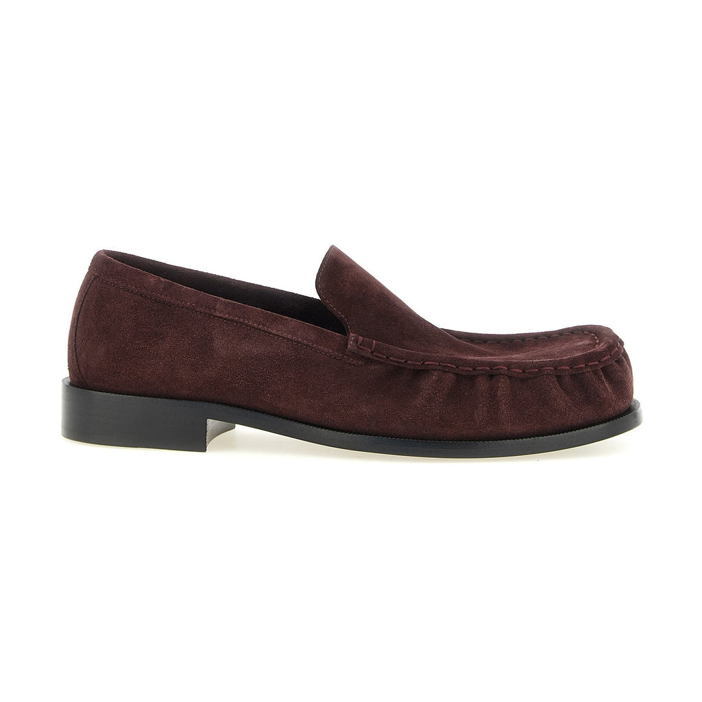 Bordeaux Calfskin Slip-On Loafers