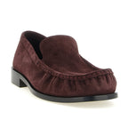 Bordeaux Calfskin Slip-On Loafers