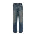 Blue Cotton Relaxed Fit Jeans