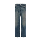Blue Cotton Relaxed Fit Jeans