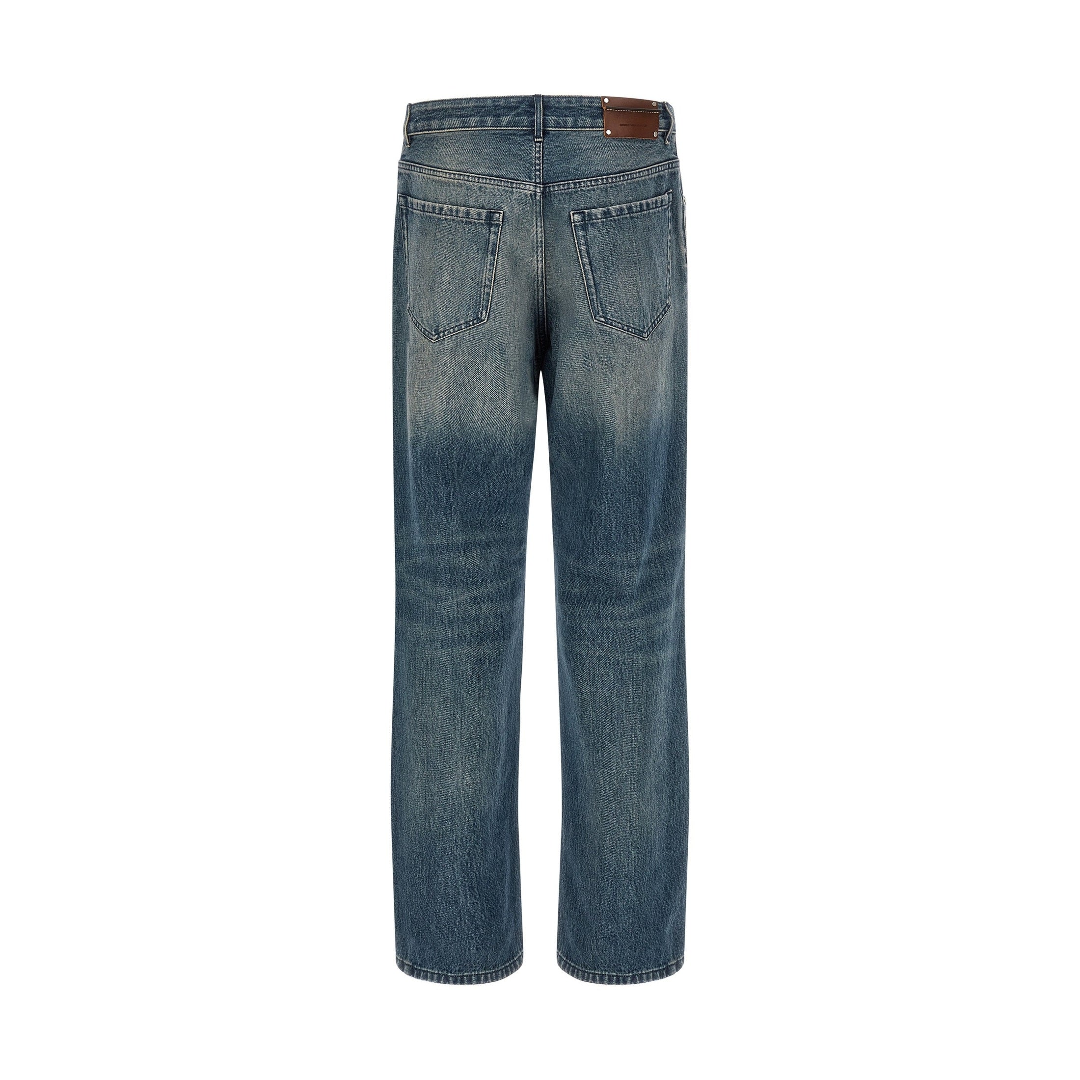 Blue Cotton Relaxed Fit Jeans