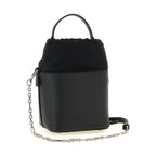 Black Calfskin Shoulder Bag