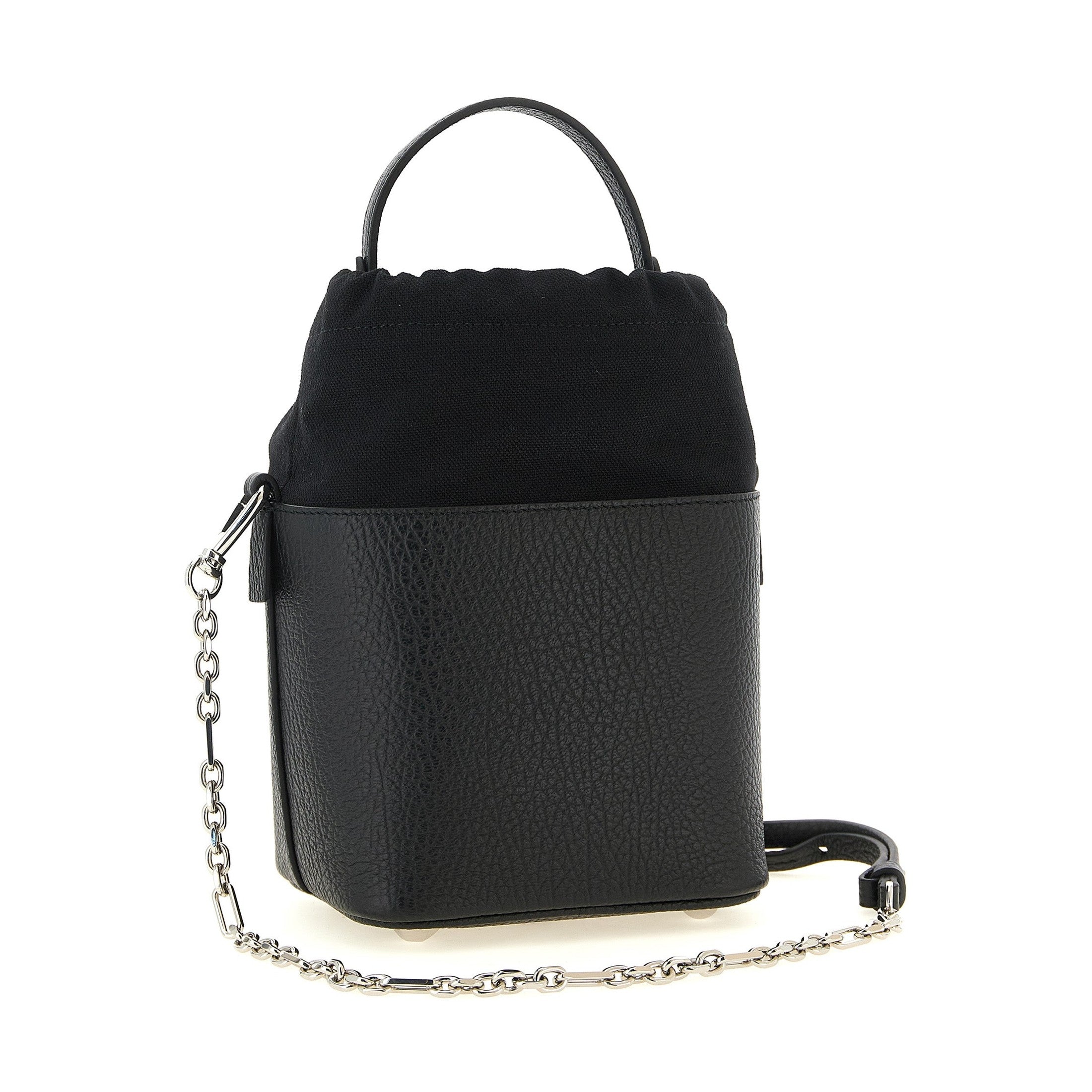 Black Calfskin Shoulder Bag