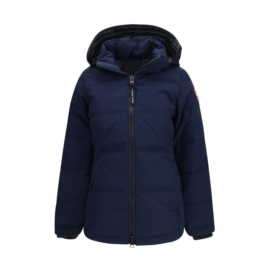 Blue Polyester Full-Length Jacket