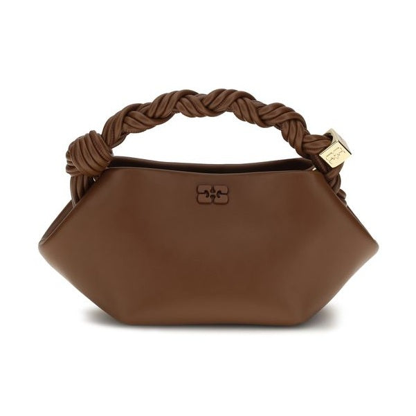Brown Recycled Leather Shoulder Bag