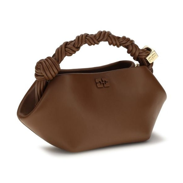 Brown Recycled Leather Shoulder Bag