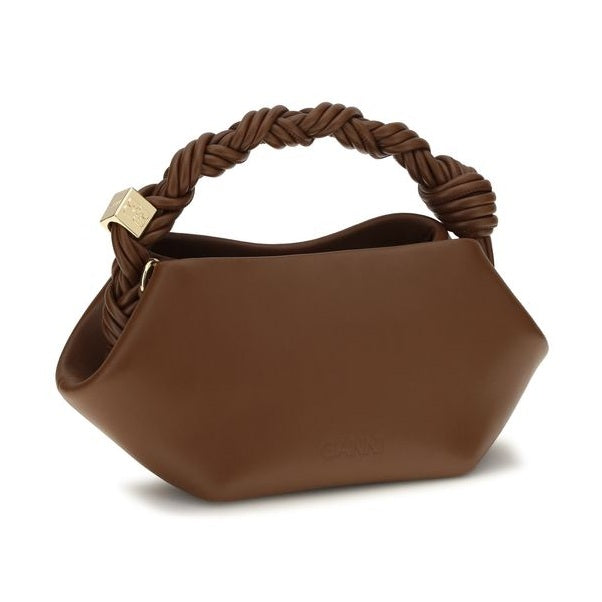 Brown Recycled Leather Shoulder Bag
