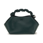 Bicolor Recycled Leather Shoulder Bag