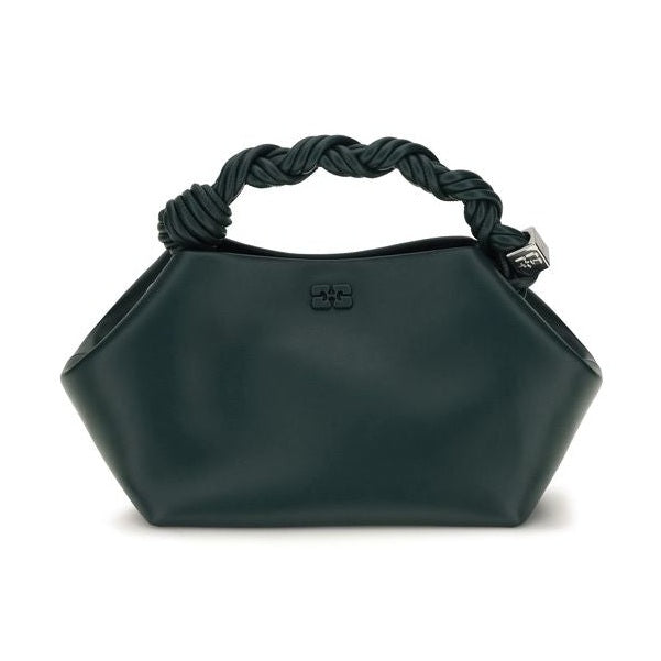 Bicolor Recycled Leather Shoulder Bag
