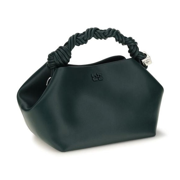 Bicolor Recycled Leather Shoulder Bag