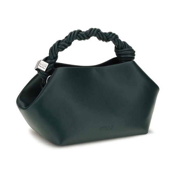 Bicolor Recycled Leather Shoulder Bag