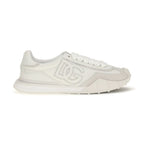 White Calf Leather Bos Taurus Athletic Sneakers