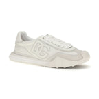 White Calf Leather Bos Taurus Athletic Sneakers