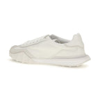 White Calf Leather Bos Taurus Athletic Sneakers