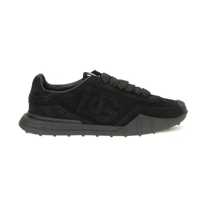 Black Calf Leather Bos Taurus Athletic Sneakers