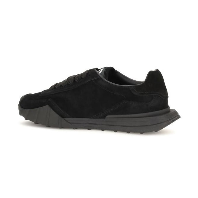 Black Calf Leather Bos Taurus Athletic Sneakers