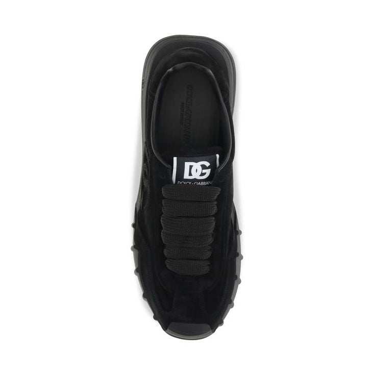 Black Calf Leather Bos Taurus Athletic Sneakers