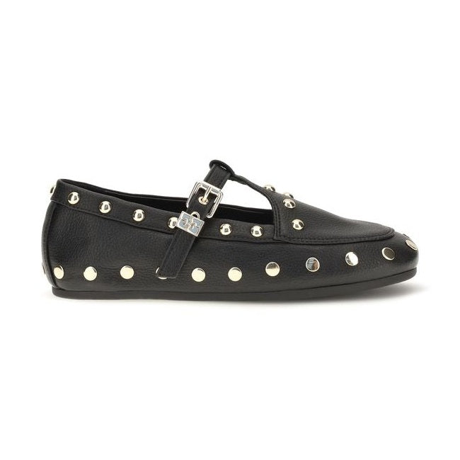 Black Recycled Polyester Ballet Flats