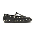 Black Recycled Polyester Ballet Flats