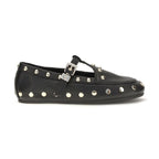 Black Recycled Polyester Ballet Flats