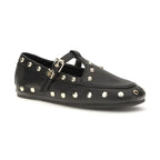 Black Recycled Polyester Ballet Flats