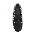 Black Recycled Polyester Ballet Flats