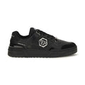 Black Polyester Low Top Sneakers