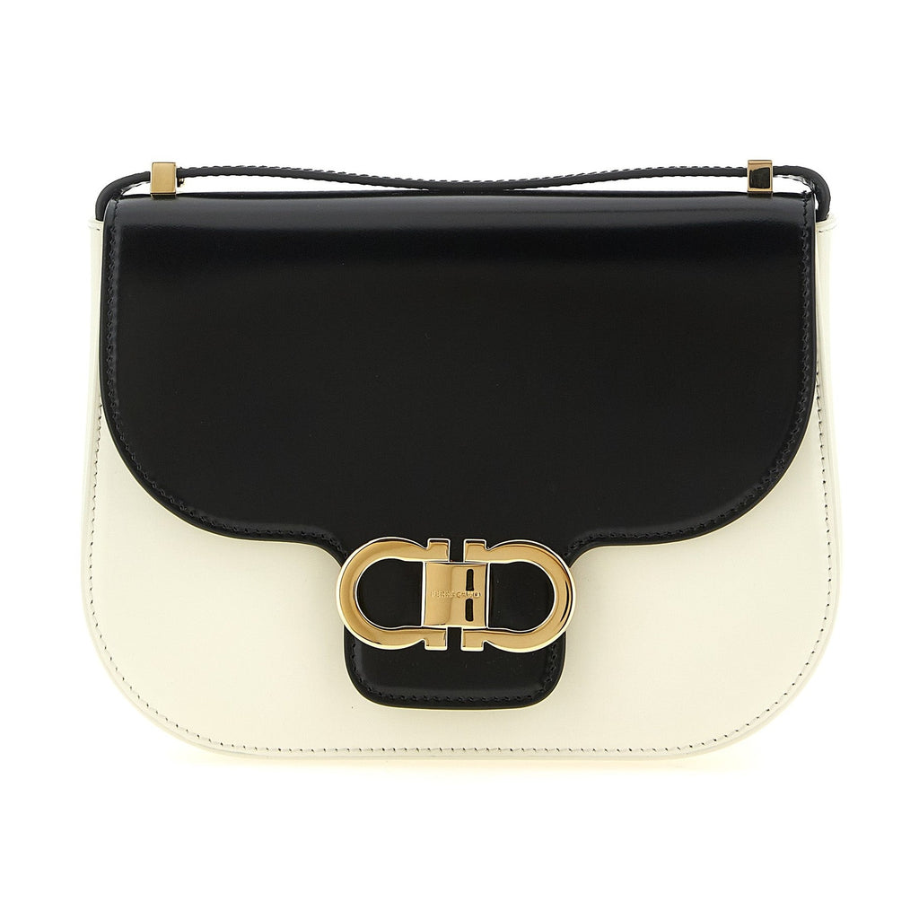 Bicolor Calfskin Crossbody Bag