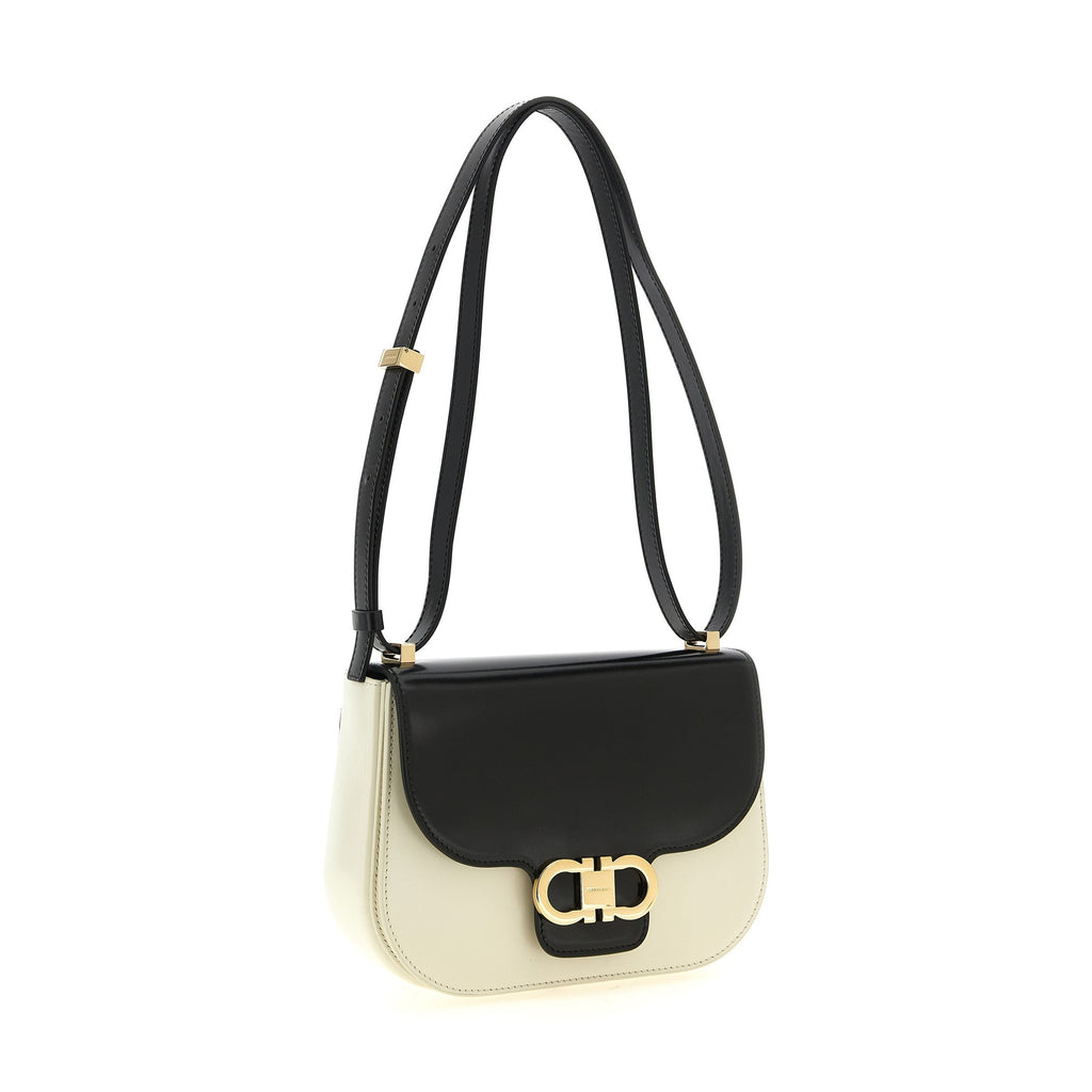 Bicolor Calfskin Crossbody Bag