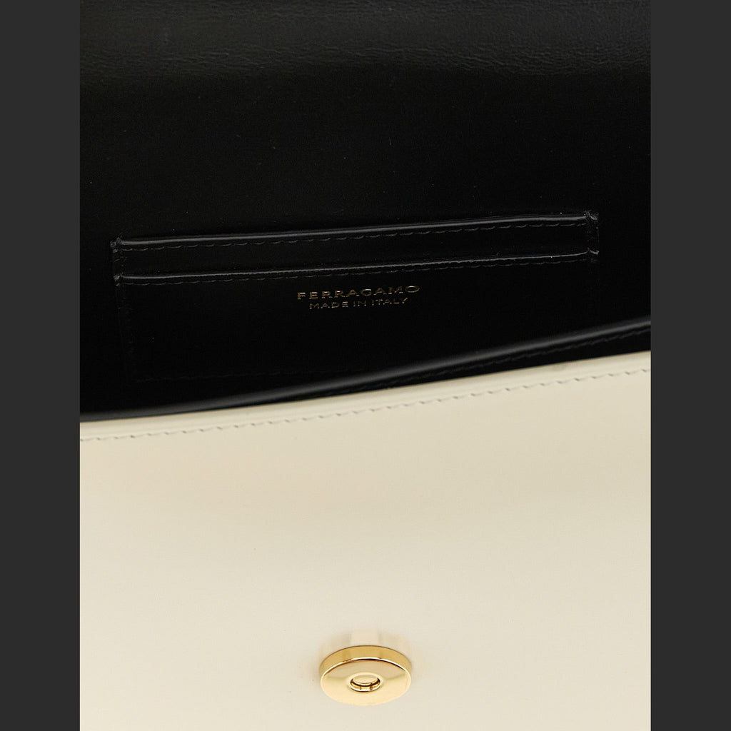 Bicolor Calfskin Crossbody Bag
