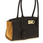 Brown Calfskin Shoulder Bag