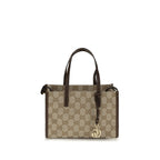 Beige Cotton Shoulder Bag