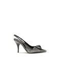 Gray Goatskin High Heel Pumps