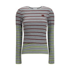 Gray Cotton Long Sleeve T-Shirt